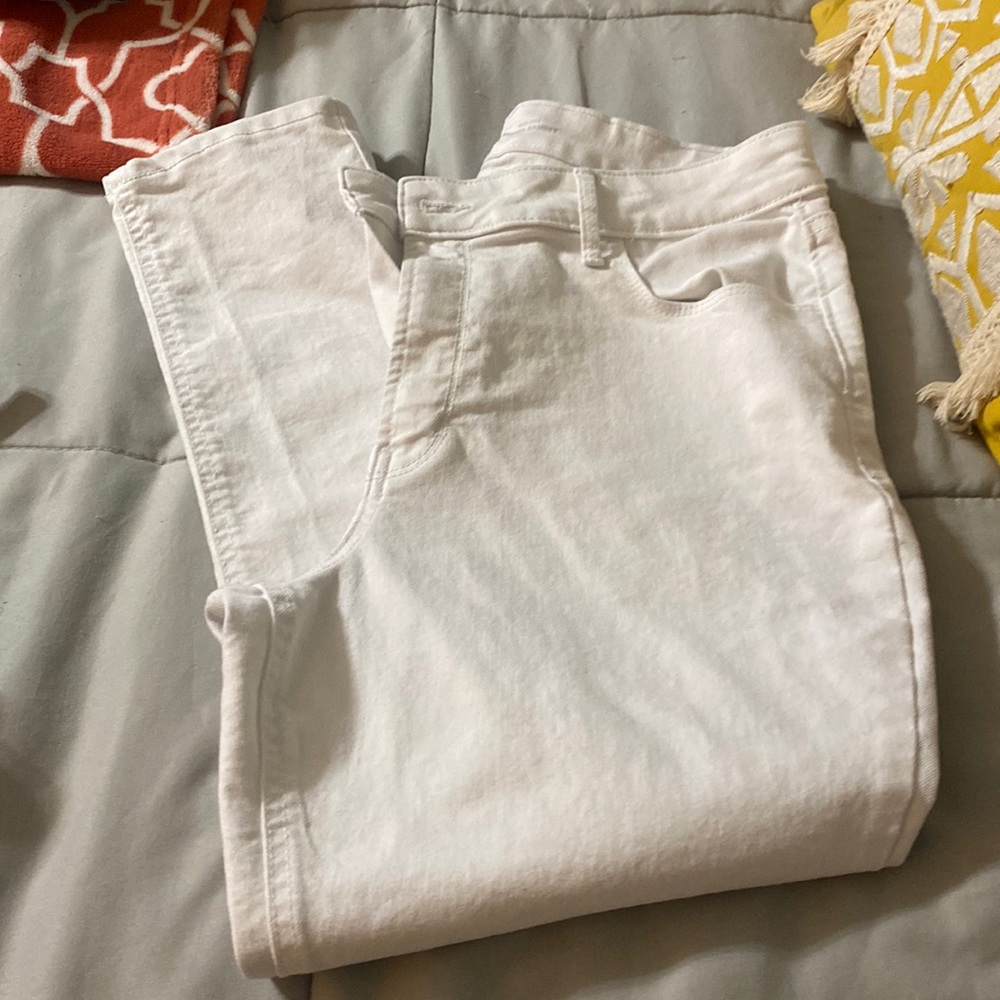 Old navy super skinny white jeans